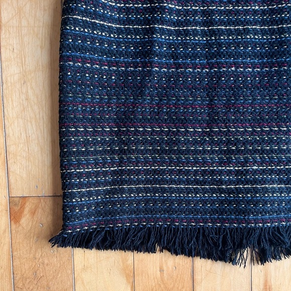 Trafaluc by Zara Textured Tweed Wool Blend Fringe Dress Size Small - Picture 2 of 8